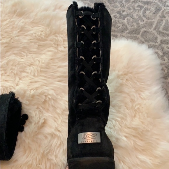 UGG Roseberry Corset Back Tall Boots 7 - Picture 4 of 4